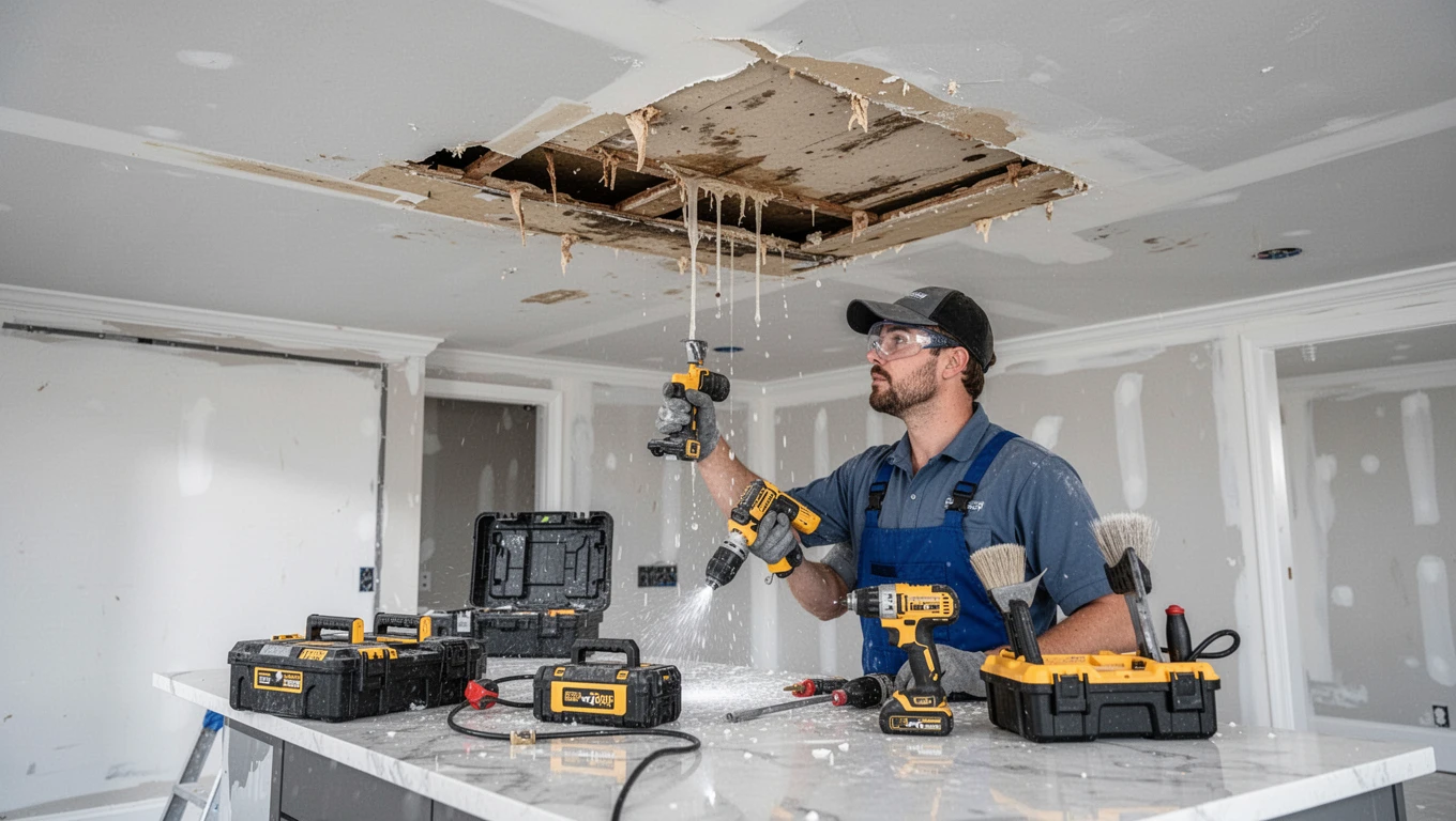 Ceiling Water Damage Repair